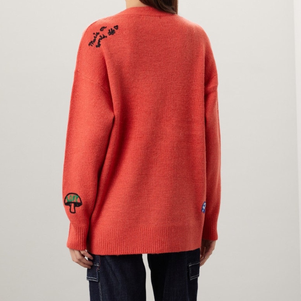 Scotch & Soda Varsity Embroidered Cardigan, M - Picture 3 of 14